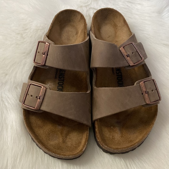 Birkenstock Shoes - Birkenstock Arizona Oiled Leather Regular/Wide Fit